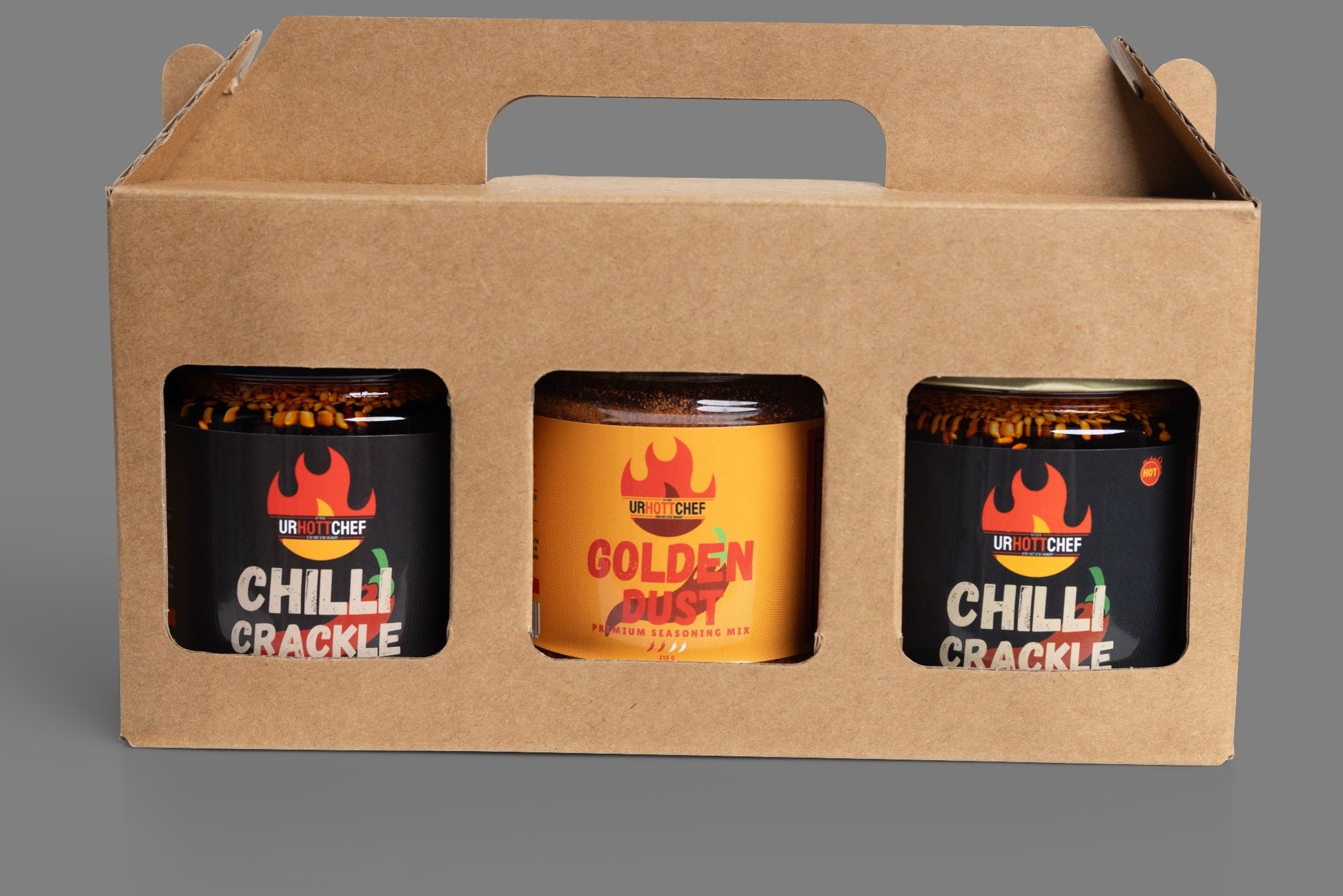 Chilli Crackle (x1), Chilli Crackle Hot (x1) and Golden dust bundle